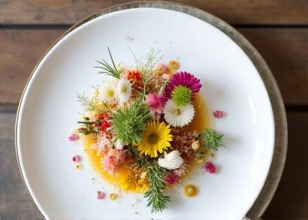 美しく輝くウェディング用の特製オードブルプレート