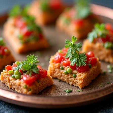 港区で行われたスタイリッシュなフィンガーフードとお洒落なドリンク