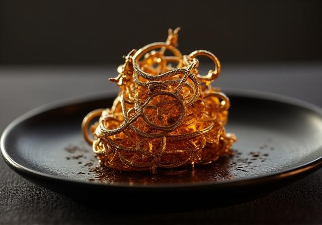 歯車を模した特製アミューズブッシュ